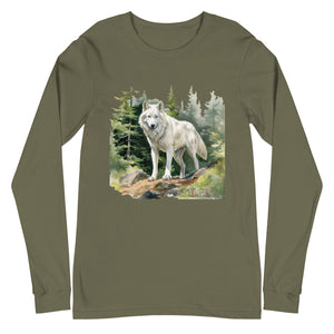 'Wolf In The Woods' Unisex Long Sleeve Tee