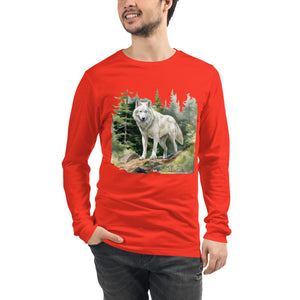 'Wolf In The Woods' Unisex Long Sleeve Tee