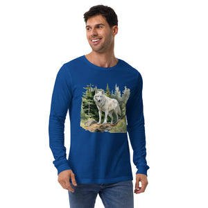 'Wolf In The Woods' Unisex Long Sleeve Tee