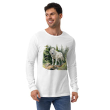 Load image into Gallery viewer, &#39;Wolf In The Woods&#39; Unisex Long Sleeve Tee
