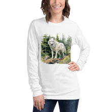 Load image into Gallery viewer, &#39;Wolf In The Woods&#39; Unisex Long Sleeve Tee
