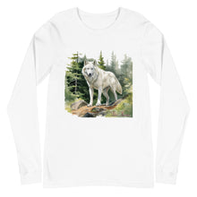 Load image into Gallery viewer, &#39;Wolf In The Woods&#39; Unisex Long Sleeve Tee
