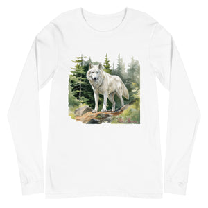 'Wolf In The Woods' Unisex Long Sleeve Tee