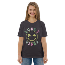 Load image into Gallery viewer, &#39;Lucky Vibes&#39; Unisex Organic Cotton T-Shirt
