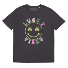 Load image into Gallery viewer, &#39;Lucky Vibes&#39; Unisex Organic Cotton T-Shirt
