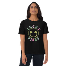 Load image into Gallery viewer, &#39;Lucky Vibes&#39; Unisex Organic Cotton T-Shirt
