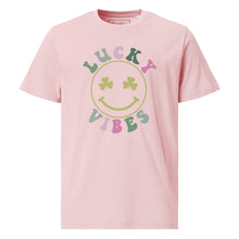 Load image into Gallery viewer, &#39;Lucky Vibes&#39; Unisex Organic Cotton T-Shirt
