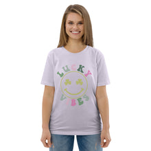 Load image into Gallery viewer, &#39;Lucky Vibes&#39; Unisex Organic Cotton T-Shirt
