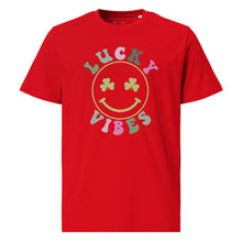 Load image into Gallery viewer, &#39;Lucky Vibes&#39; Unisex Organic Cotton T-Shirt
