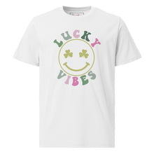 Load image into Gallery viewer, &#39;Lucky Vibes&#39; Unisex Organic Cotton T-Shirt
