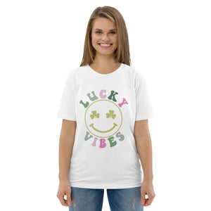 'Lucky Vibes' Unisex Organic Cotton T-Shirt