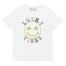 Load image into Gallery viewer, &#39;Lucky Vibes&#39; Unisex Organic Cotton T-Shirt
