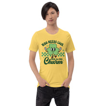 Load image into Gallery viewer, &#39;Who Needs Luck With All This Charm&#39; Unisex T-Shirt
