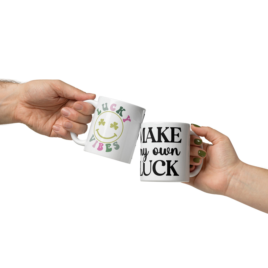 'Lucky Mug' White Glossy Mug