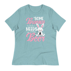 'Some Bunny Needs Beer' Women's Relaxed T-Shirt