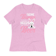 Load image into Gallery viewer, &#39;Some Bunny Needs Beer&#39; Women&#39;s Relaxed T-Shirt
