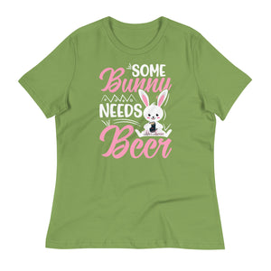 'Some Bunny Needs Beer' Women's Relaxed T-Shirt