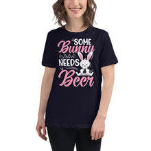 Load image into Gallery viewer, &#39;Some Bunny Needs Beer&#39; Women&#39;s Relaxed T-Shirt
