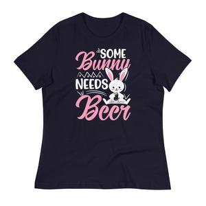 'Some Bunny Needs Beer' Women's Relaxed T-Shirt