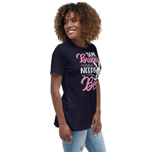 'Some Bunny Needs Beer' Women's Relaxed T-Shirt