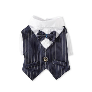 Formal Gentleman Dog Clothes For Wedding Tuxedo Suit