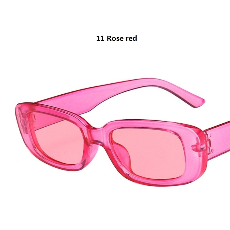 laureles 2023 Fashion Rainbow Rhinestone Sunglasses Women Small Square  Sunglasses Men Retro Rectangle Sun Glasses