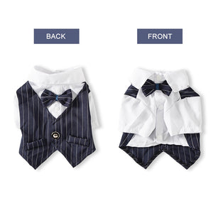 Formal Gentleman Dog Clothes For Wedding Tuxedo Suit