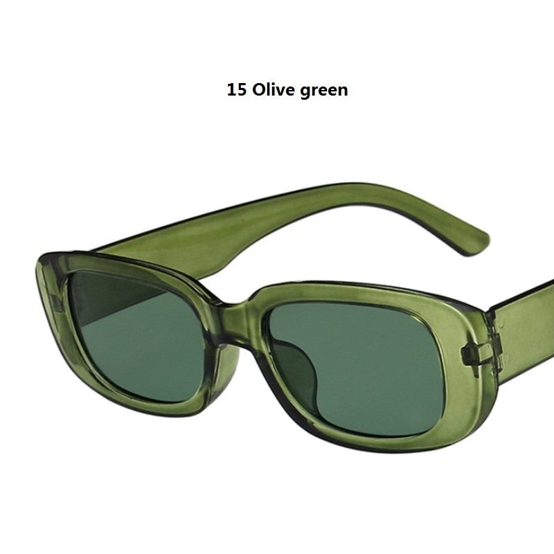 Chunky Neutral Rectangle Square Sunglasses – BoujeeVibes