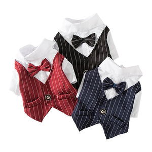 Formal Gentleman Dog Clothes For Wedding Tuxedo Suit