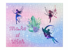 Load image into Gallery viewer, &#39;Make A Wish Fairies and Crystals&#39; Jigsaw Puzzle
