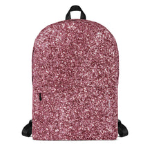 Load image into Gallery viewer, &#39;Pink Sparkle Glitter Print&#39; Backpack
