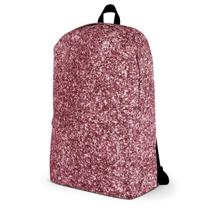 'Pink Sparkle Glitter Print' Backpack