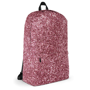 'Pink Sparkle Glitter Print' Backpack