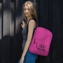 Load image into Gallery viewer, &#39;Dog Mom Paw Prints&#39; Pink Magenta Backpack
