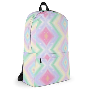 'Pastel Rainbow Tie Dye Print' Backpack