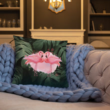 Load image into Gallery viewer, &#39;Flamingo Mingle&#39; Basic Pillow
