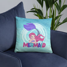 Load image into Gallery viewer, &#39;Under The Sea Mermaid&#39; Basic Pillow
