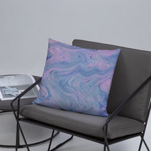 Load image into Gallery viewer, &#39;Pink &amp; Blue Swirl&#39; Basic Pillow
