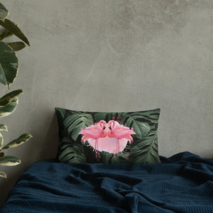 'Flamingo Mingle' Basic Pillow