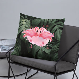 'Flamingo Mingle' Basic Pillow