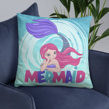 Load image into Gallery viewer, &#39;Under The Sea Mermaid&#39; Basic Pillow
