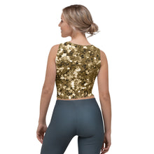 Load image into Gallery viewer, &#39;Gold Confetti Print&#39; Crop Top
