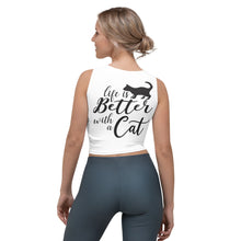 Load image into Gallery viewer, &#39;Are You Kitten Me? Life Is Better With A Cat&#39; Crop Top
