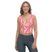 Load image into Gallery viewer, &#39;Pink Lipstick Swatch Print&#39; Crop Top
