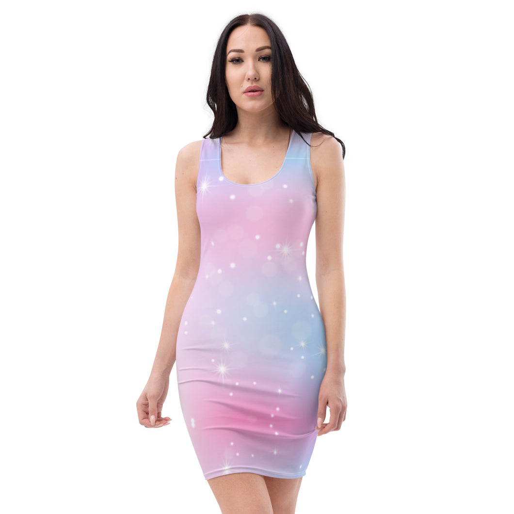 'Stars and Sunset' Fitted Dress