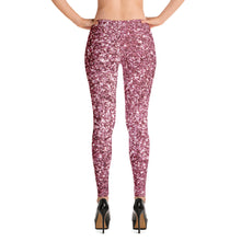 Load image into Gallery viewer, &#39;Pink Glitter Sparkle Print&#39; Adult Leggings
