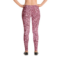 Load image into Gallery viewer, &#39;Pink Glitter Sparkle Print&#39; Adult Leggings
