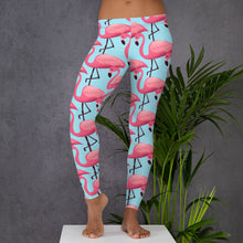 Load image into Gallery viewer, &#39;Pink Flamingo&#39; Adult Leggings
