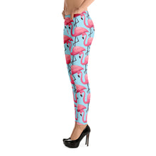 Load image into Gallery viewer, &#39;Pink Flamingo&#39; Adult Leggings
