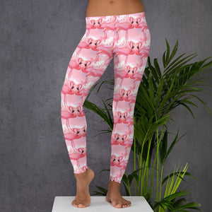 'Pink Flamingo Crush' Adult Leggings